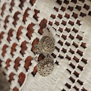 1/10 cttw diamond earrings.  SS
